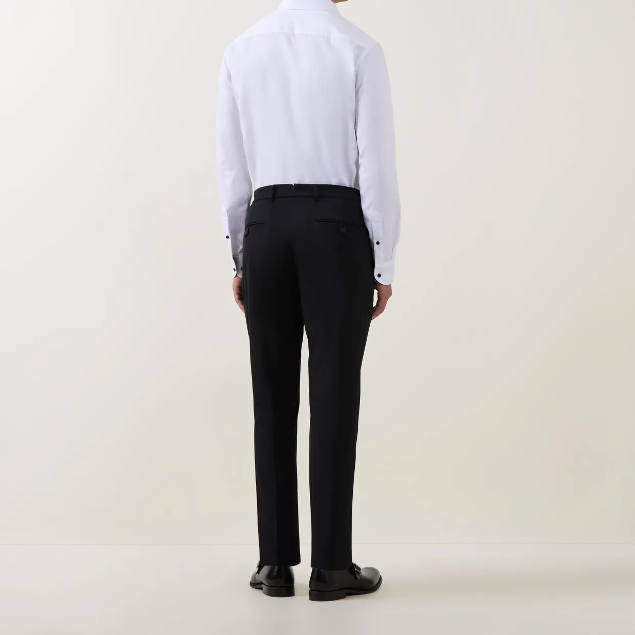 Contrast Trim Single Cuff Shirt