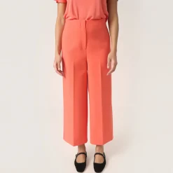 Corinne High-Rise Cropped Wide Leg Trousers