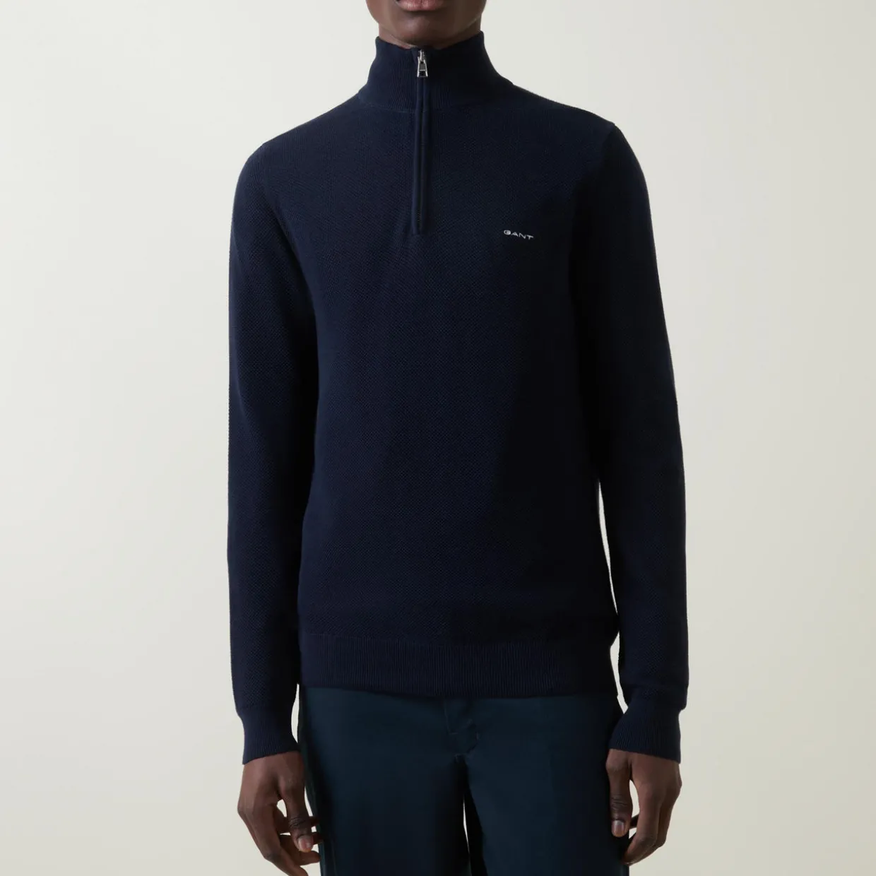 Cotton Half-Zip Sweater