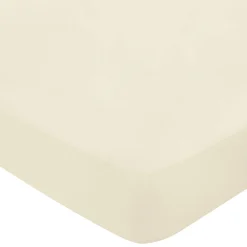 Cotton Sateen Fitted Sheet Chalk