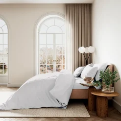 Cotton Sateen Fitted Sheet White