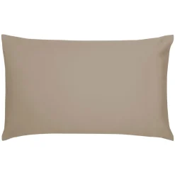 Cotton Sateen Large Oxford Pillowcase Pair Truffle