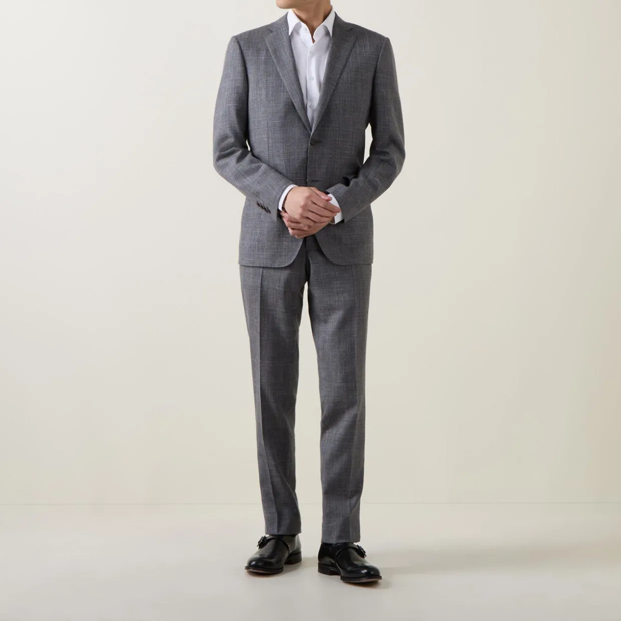 Cotton Twill Single-Cuff Shirt