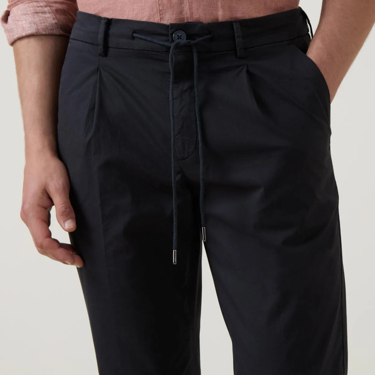 Coulisse Drawstring Casual Trousers