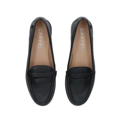 Crackle Penny-Trim Loafers