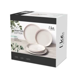 Crafted Cotton 4-Piece Dinner Set