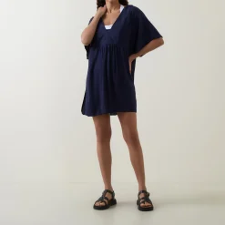 Crinkle Textured Mini Dress