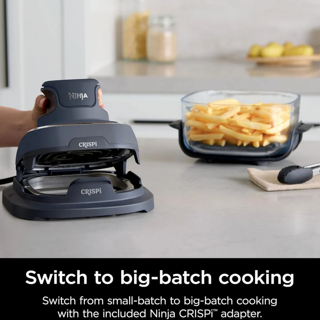 CRISPi 4-in-1 Portable Glass Air Fryer Cyber Space