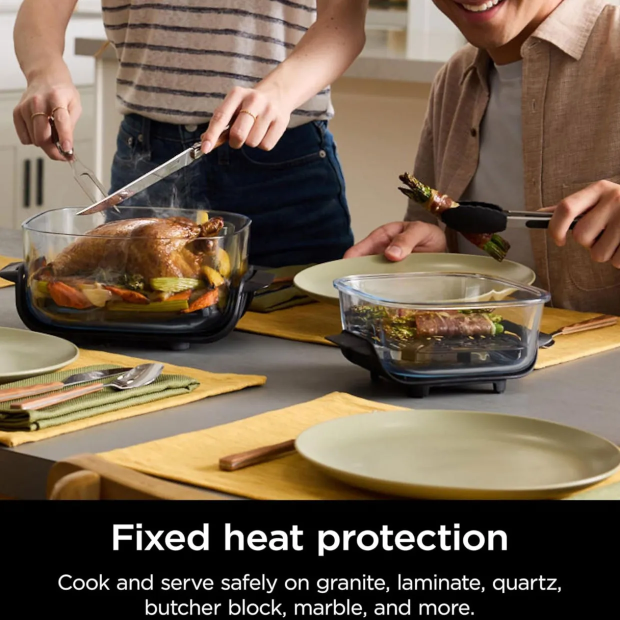 CRISPi 4-in-1 Portable Glass Air Fryer Cyber Space