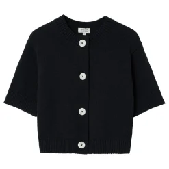 Cropped Knit Cardigan