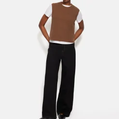 Cropped Knitted Tank Top