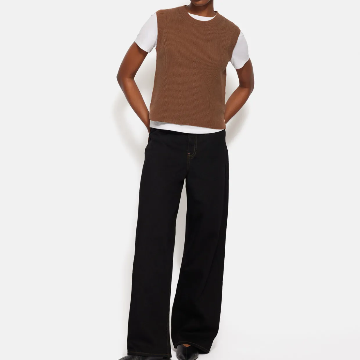 Cropped Knitted Tank Top
