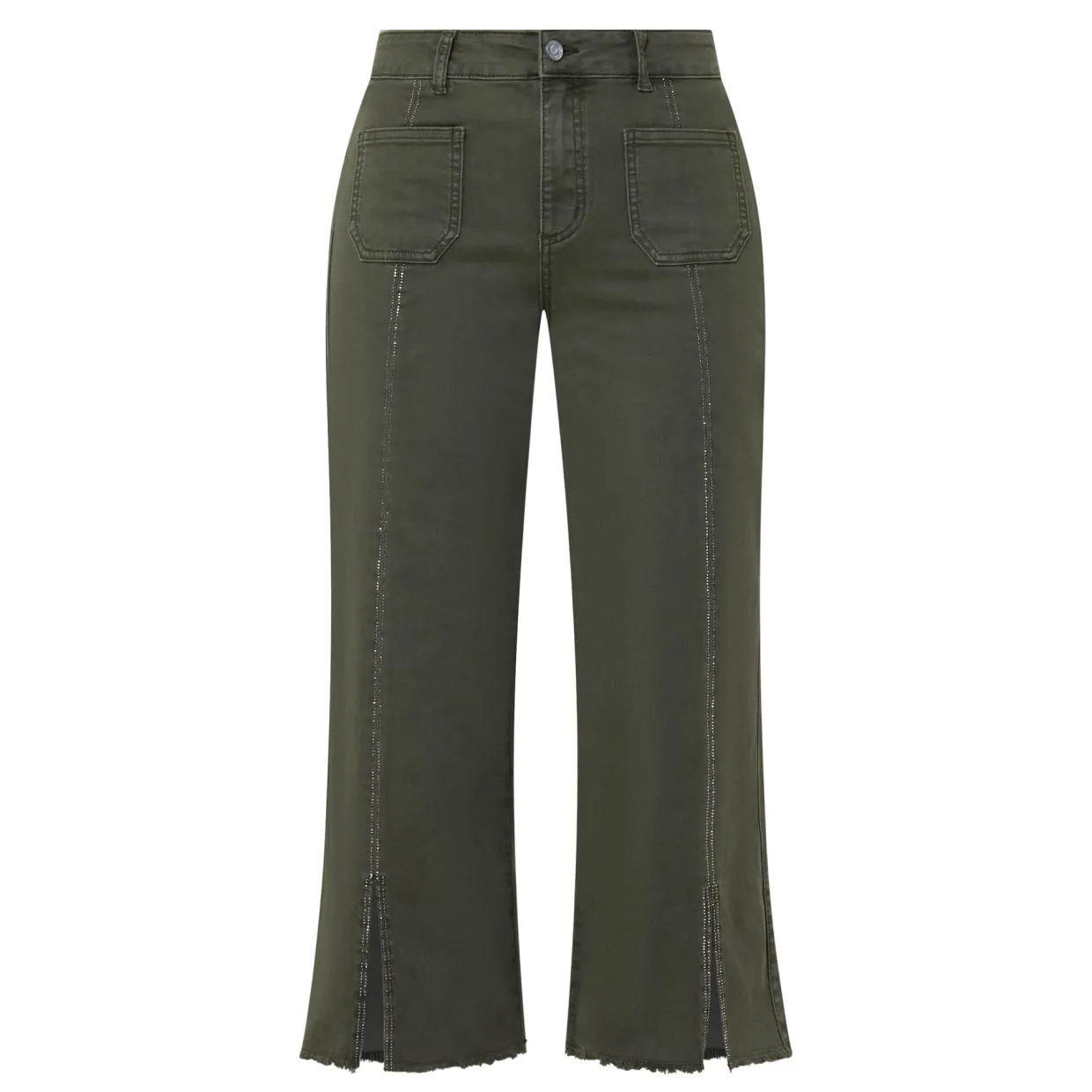 Cropped Wide Leg Jeans