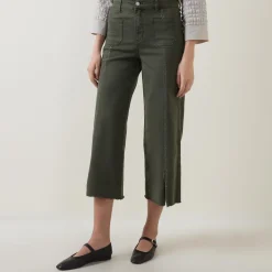 Cropped Wide Leg Jeans