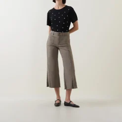 Cropped Wide Leg Jeans