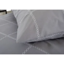 Crossley Heath Duvet Set Grey/White