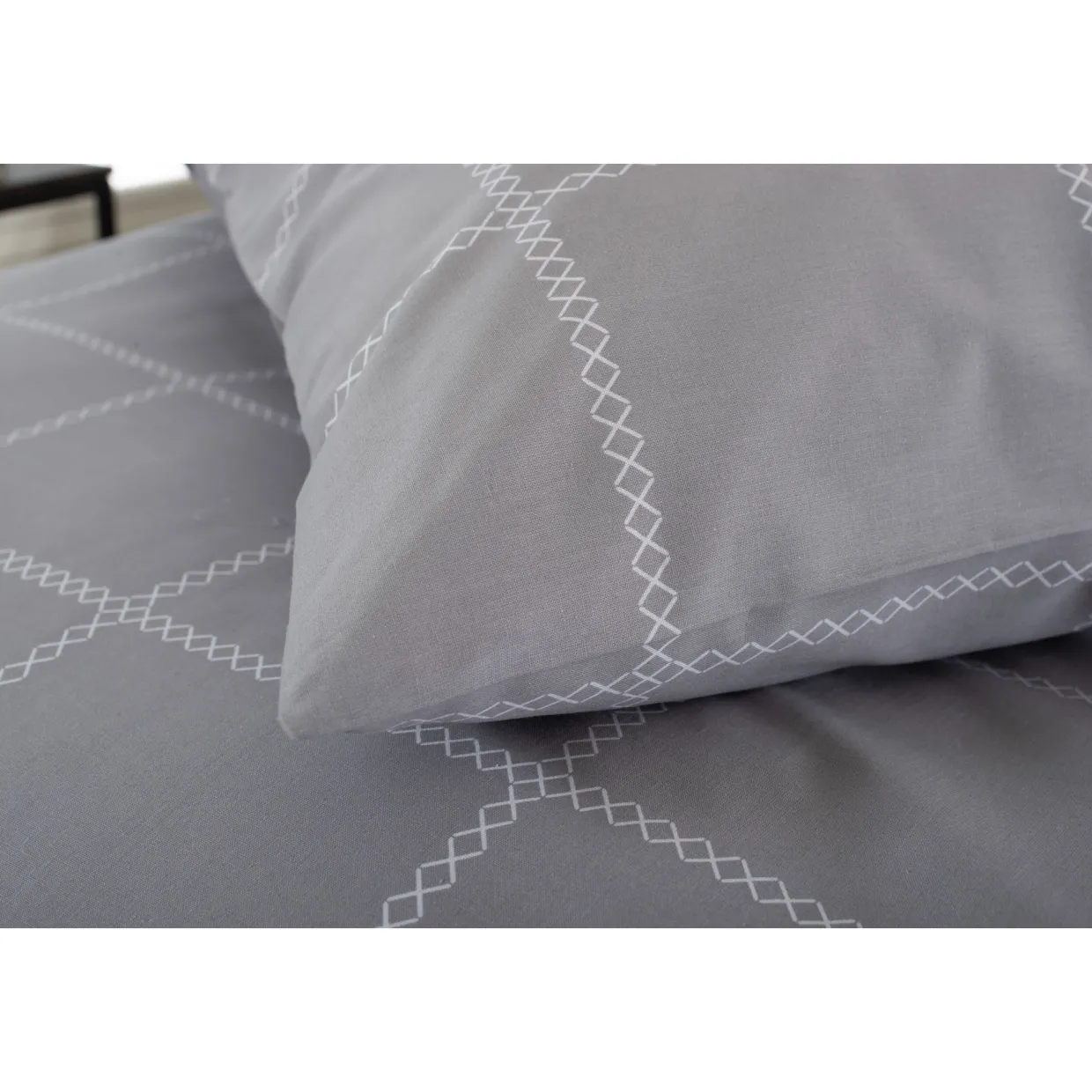 Crossley Heath Duvet Set Grey/White