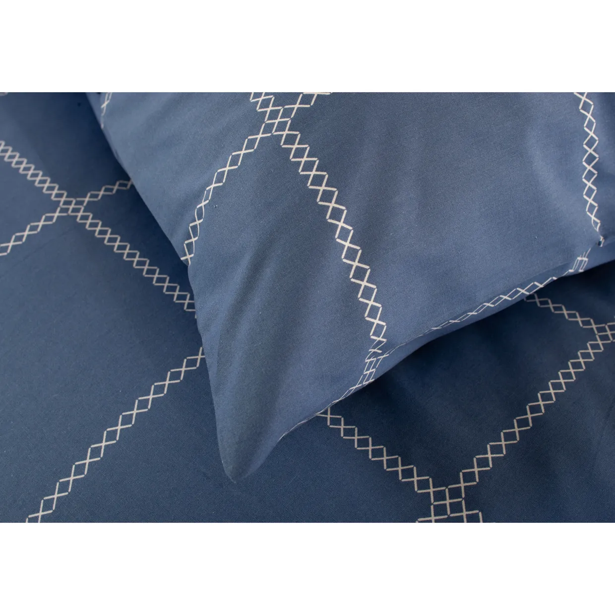 Crossley Heath Duvet Set Blue/White