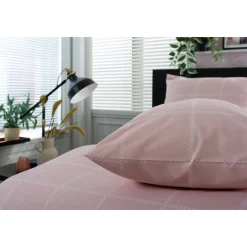 Crossley Heath Duvet Set Rose/White