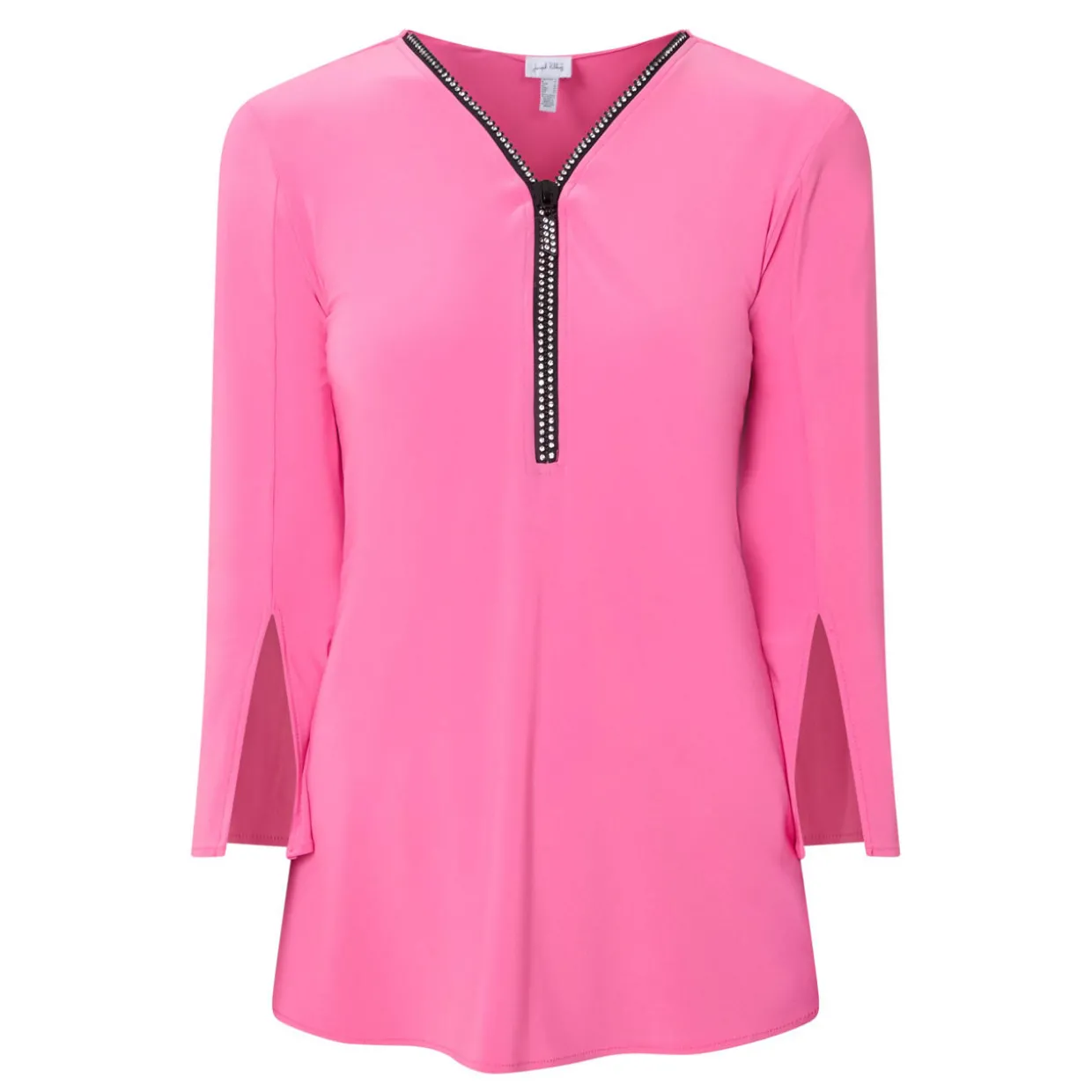 Crystal Embellished Half-Zip Tunic