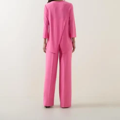 Crystal Embellished Half-Zip Tunic
