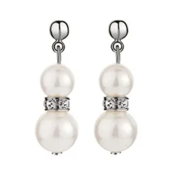 Crystal Pearl Drop Earrings