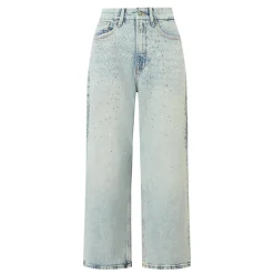 Crystal Stars 90s Cropped Straight Leg Jeans