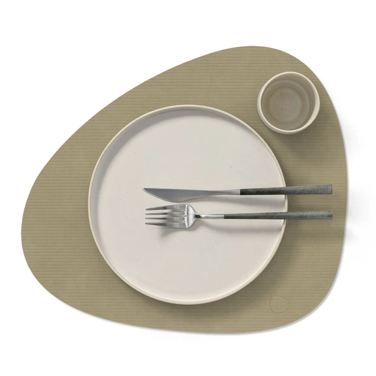 Curve L Corduroy Placemat Herbal Dust