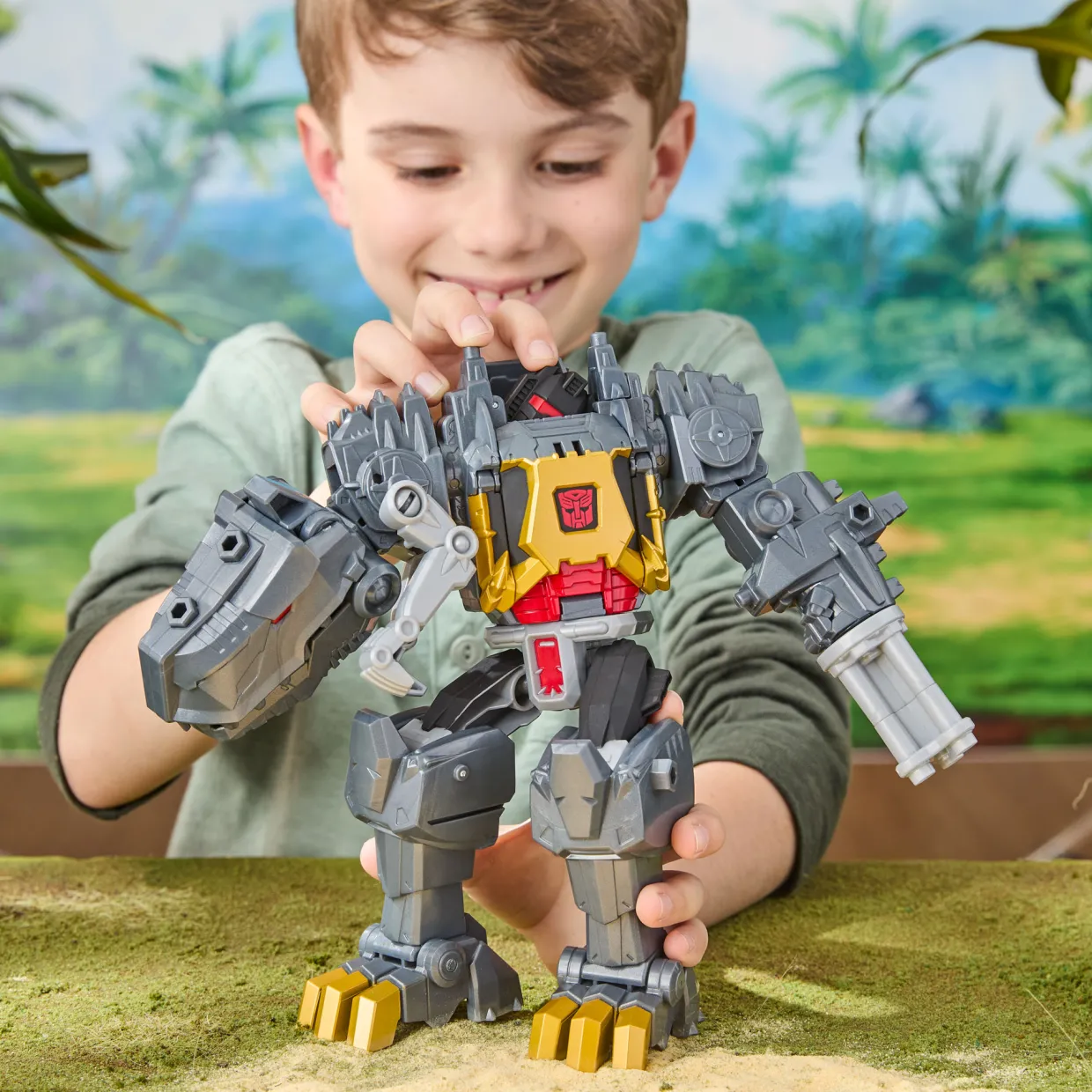 Cyberworld Grimlock Chomp & Battle