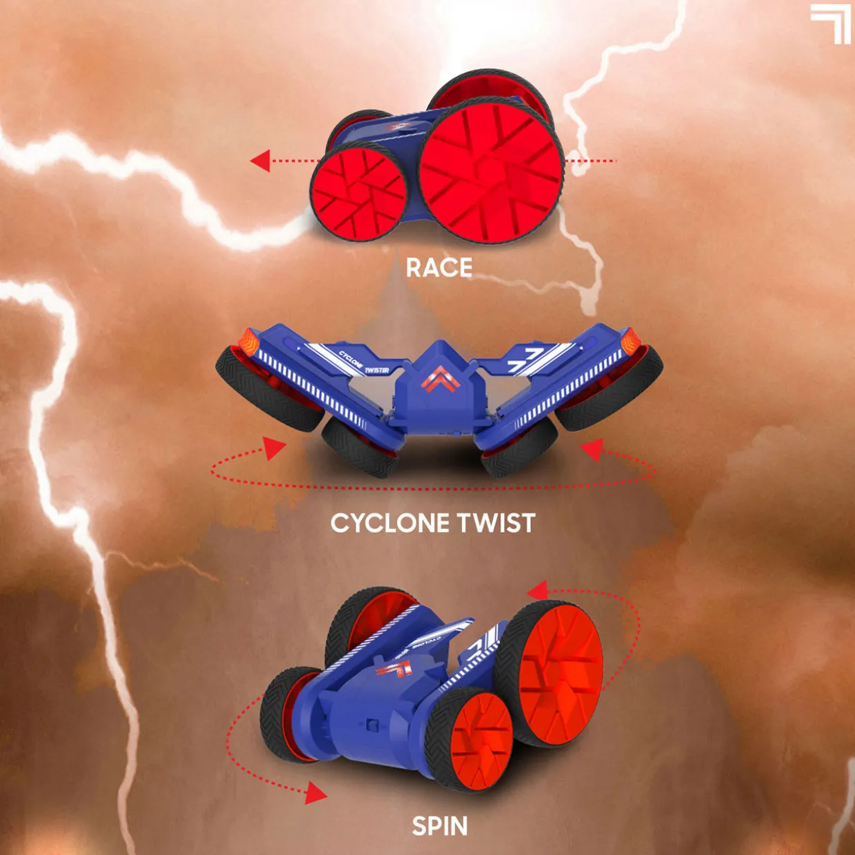 Cyclone Twister Remote Control Stunt Car