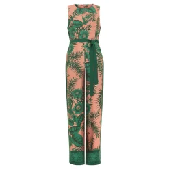Cyra Palm Tie Detail Jumpsuit