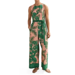 Cyra Palm Tie Detail Jumpsuit