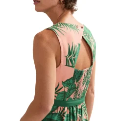 Cyra Palm Tie Detail Jumpsuit