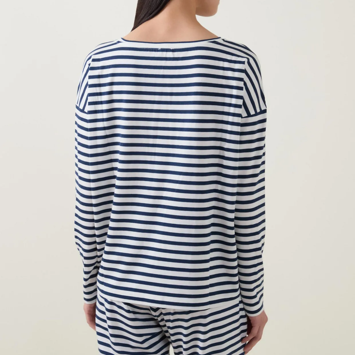 Cyra Stripe Pyjama Top