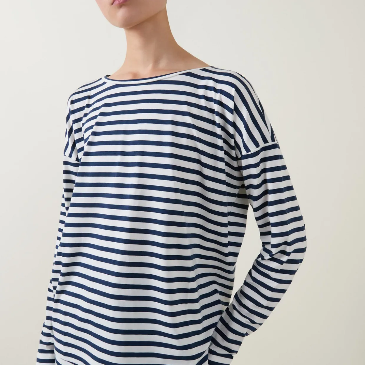 Cyra Stripe Pyjama Top
