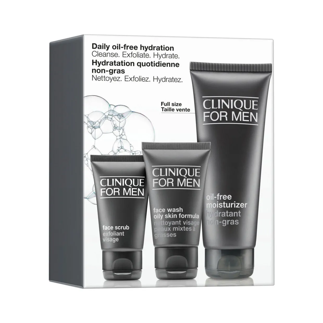Daily Hydration Men's Skincare Set for Oily Skin