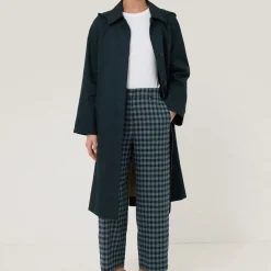 Dale Check Cropped Straight Leg Trousers