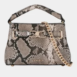 Daniella Mini Snake-Print Tote Bag