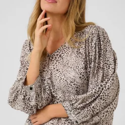 Debra Leopard Blouse