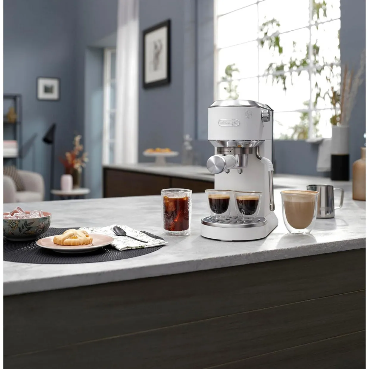 Dedica Duo Cold Brew Manual Pump Machine White