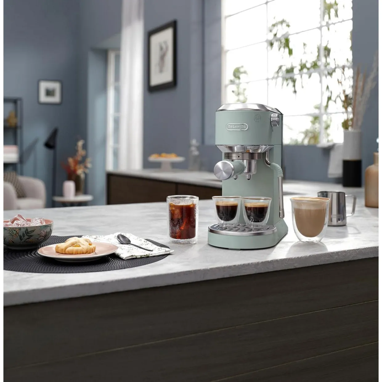 Dedica Duo Cold Brew Manual Pump Machine Green