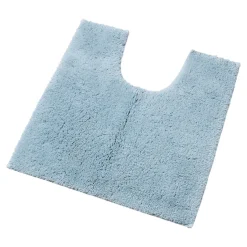 Deep Pile Pedestal Mat Soft Chambray