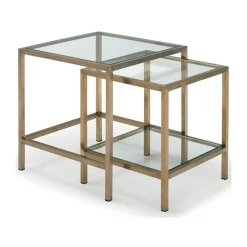 Dekko Nest of Tables Champagne Brass