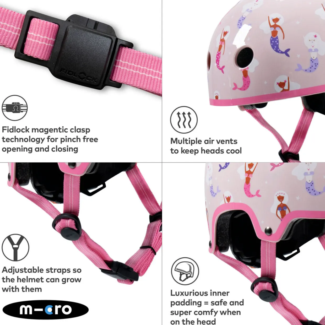 Deluxe Premium Mermaid Helmet Medium