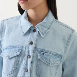 Denim Mini Shirt Dress