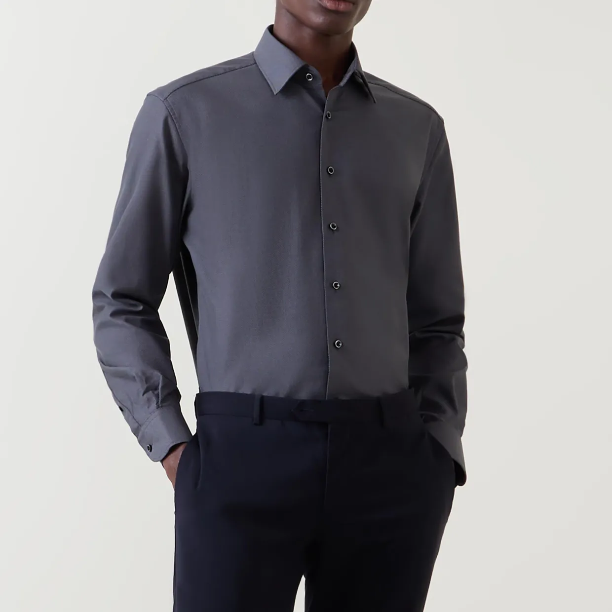Diamond Structure Single Cuff Shirt