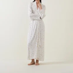 Ditsy Print Longline Robe