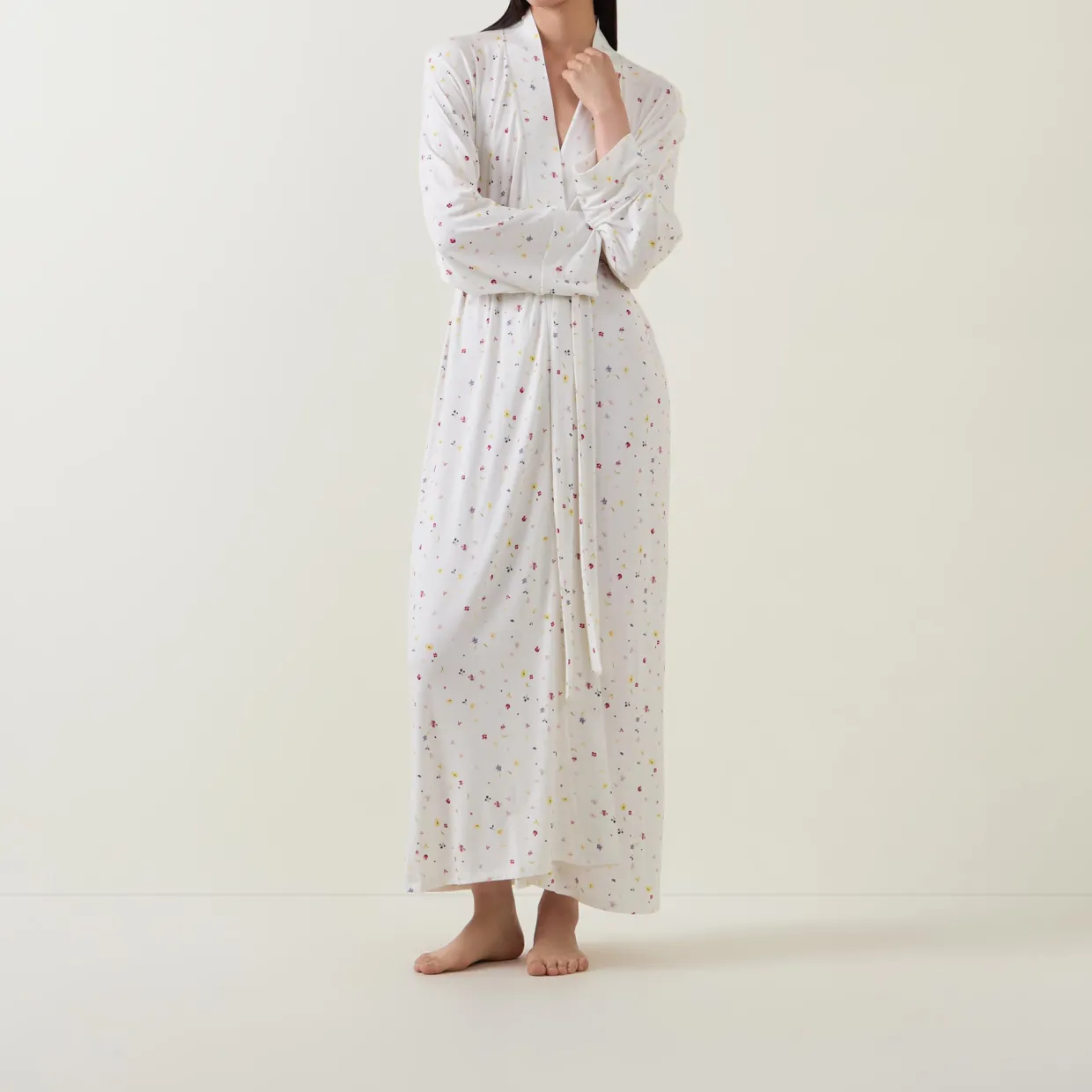 Ditsy Print Longline Robe