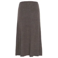Ditta Ribbed Knit A-line Skirt