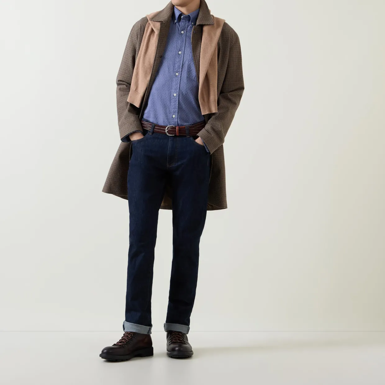 Dobby Dotted Oxford Shirt